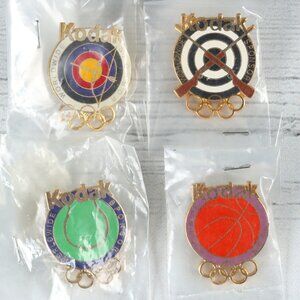 Kodak Sponsorship Pins 1996 Summer Olympic Set of 4 Vintage